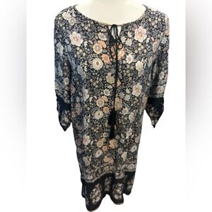 Chic 3/4 sleeve Sleeve Floral Dress